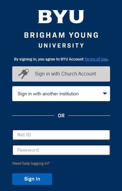 byu slot login